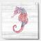 Designart - Pink seahorses Ocean Life - Nautical & Coastal Premium Canvas Wall Art